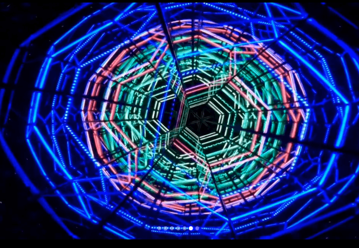 View from underneath the sculpture